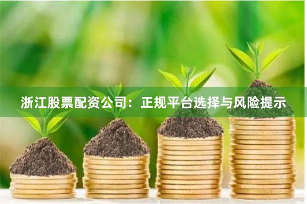 浙江股票配资公司：正规平台选择与风险提示